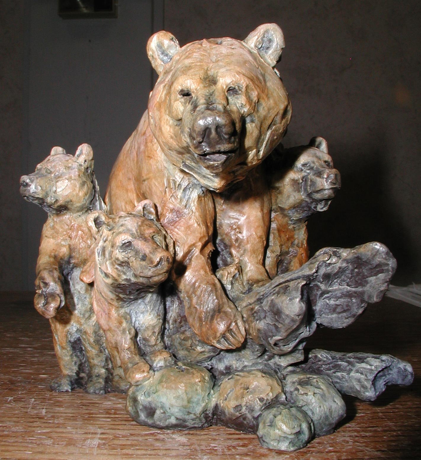 Mom and 3 cubs