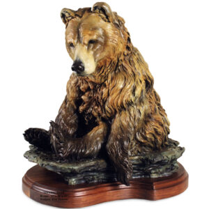 Sitting Grizzly Bear