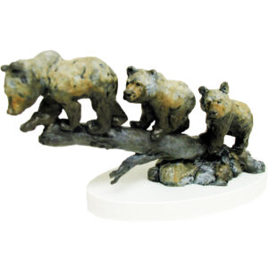 Three Cubs on a Log
