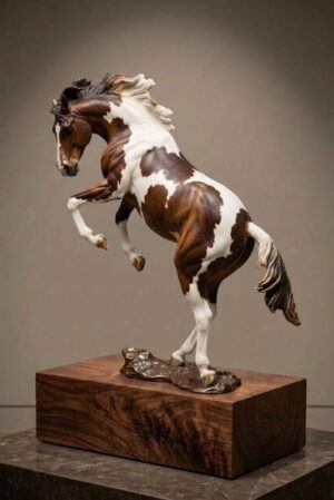Rearing Stallion Sculpture